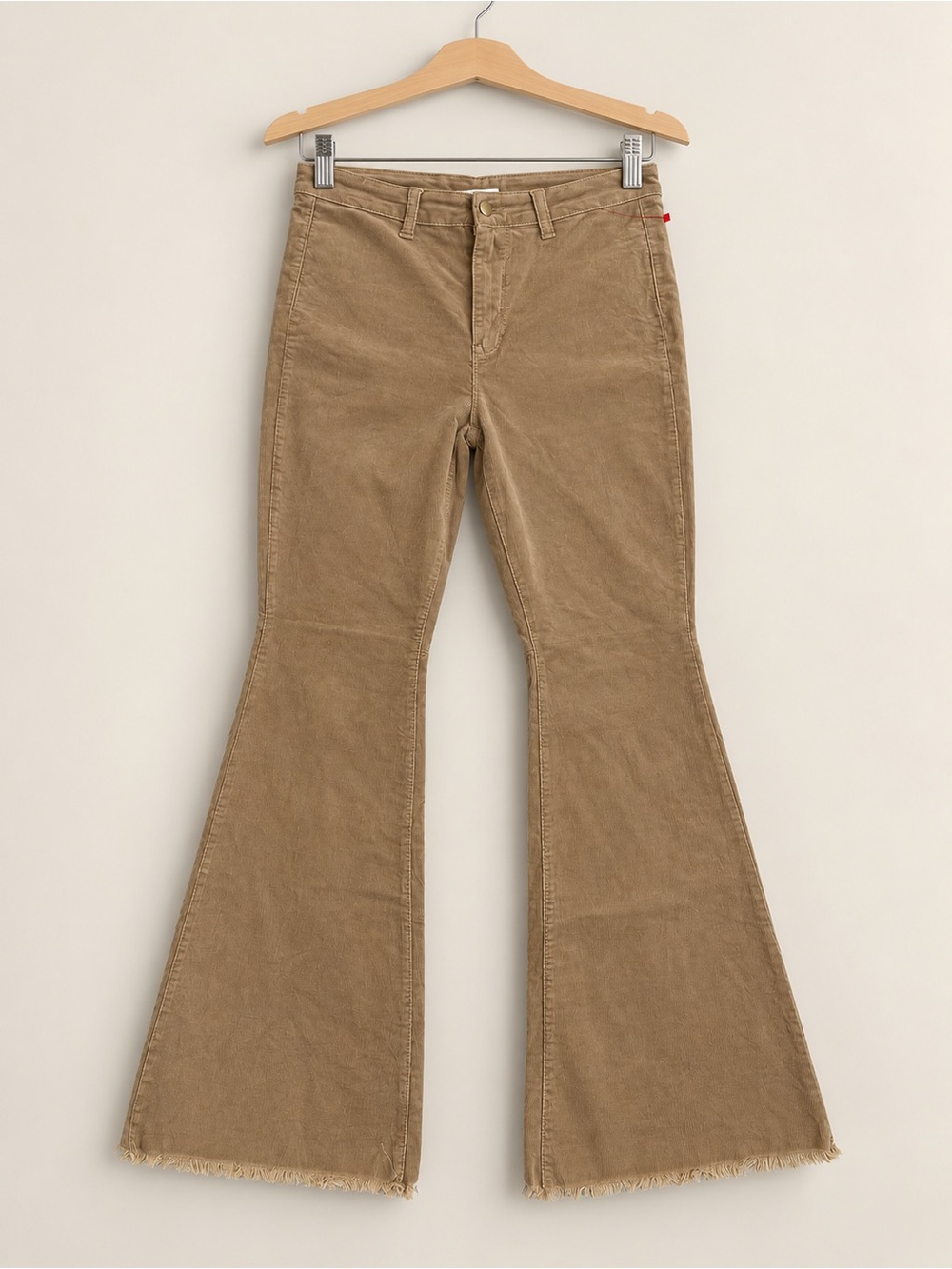 YMI Tan Corduroy Super Flare Bell Bottom Pants Size 11/30